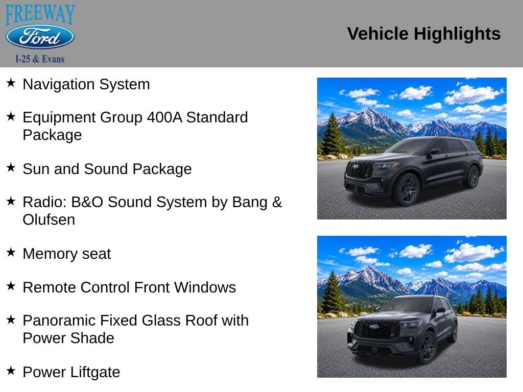 New 2026 Ford Explorer ST SUV