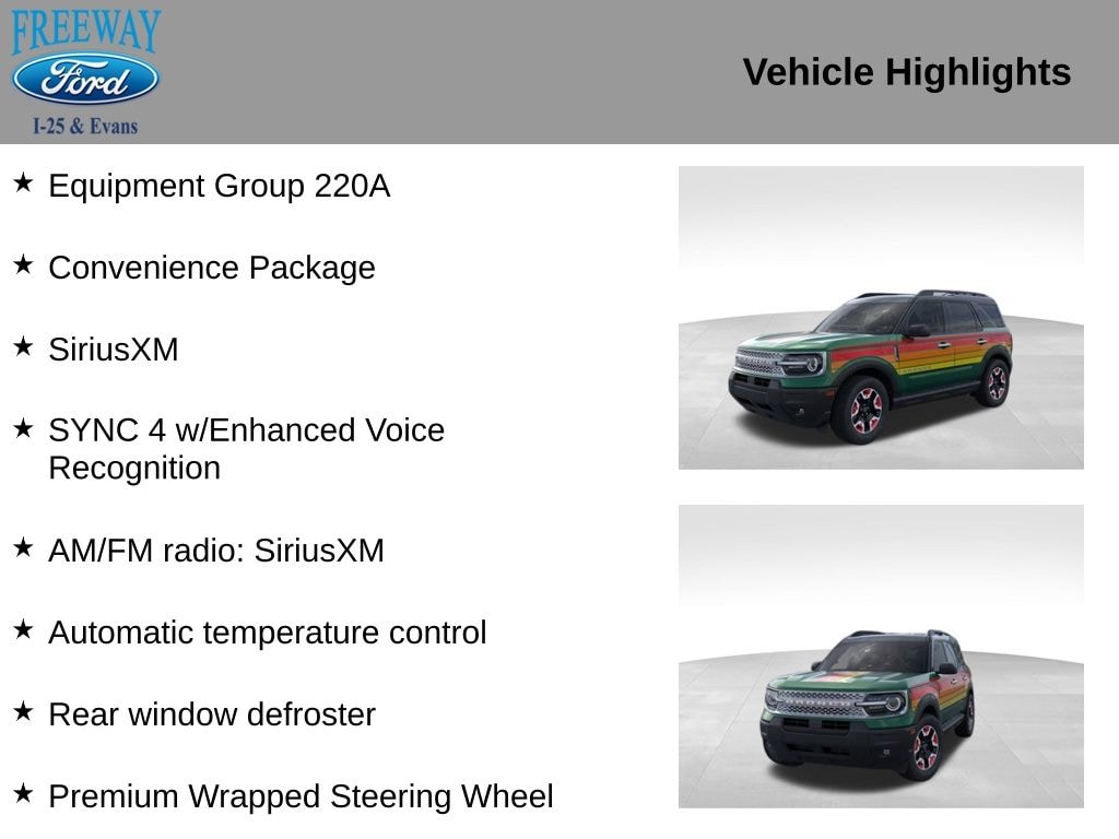 New 2025 Ford Bronco Sport Free Wheeling SUV