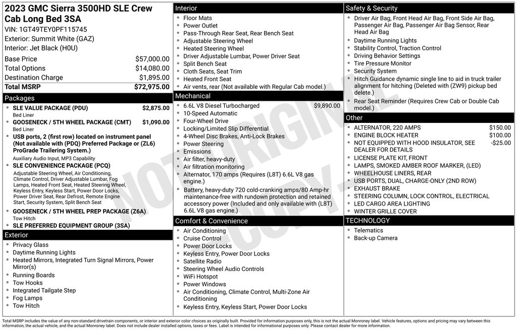 2023 GMC Sierra 3500HD SLE's photo