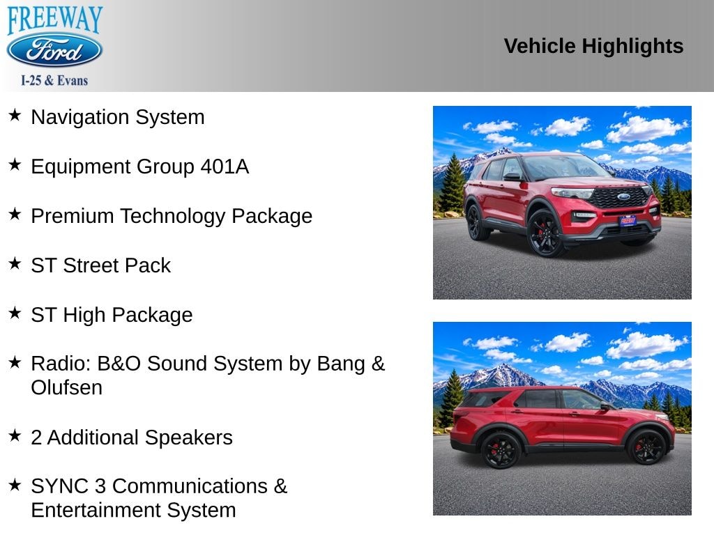 Certified 2021 Ford Explorer ST SUV