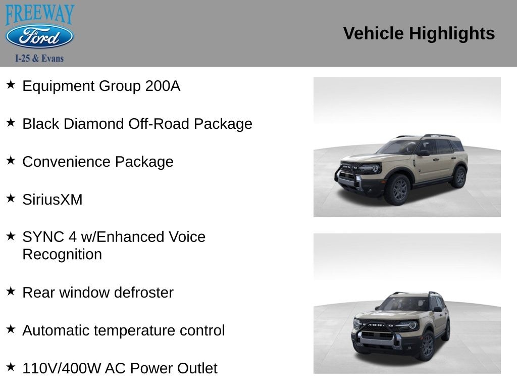 New 2025 Ford Bronco Sport Big Bend SUV