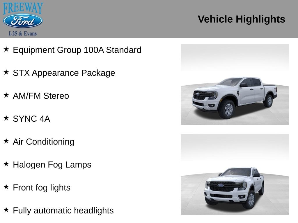 New 2025 Ford Ranger XL Truck