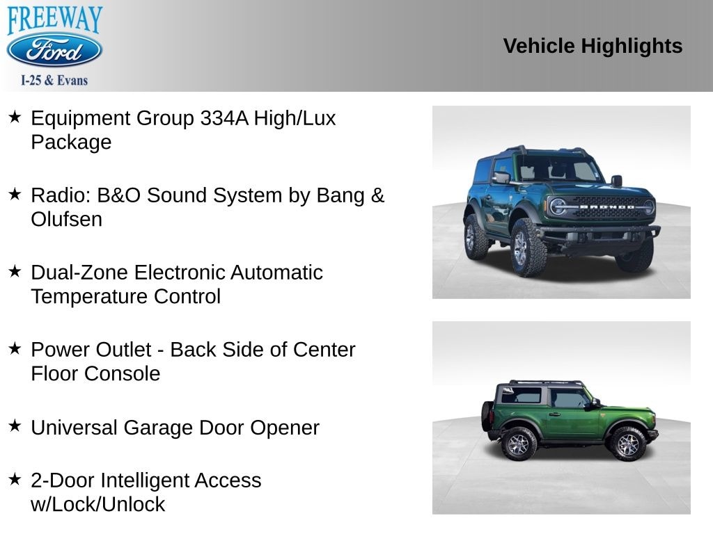 Certified 2024 Ford Bronco Badlands SUV