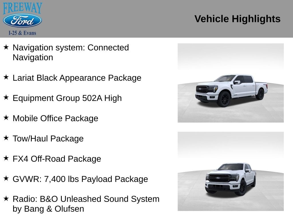 New 2025 Ford F-150 Lariat Truck
