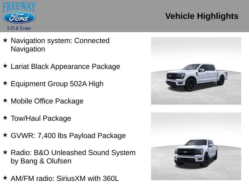 New 2025 Ford F-150 Lariat Truck