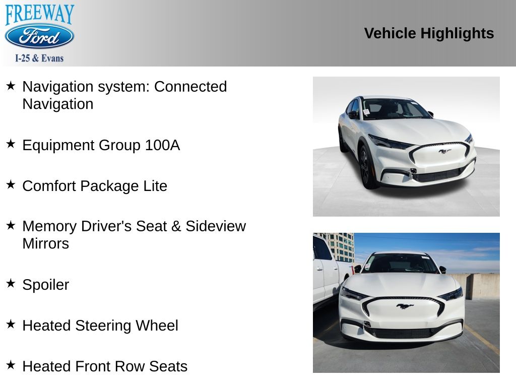 Used 2024 Ford Mustang Mach-E Select AWD with VIN 3FMTK1S52RMA42231 for sale in Denver, CO