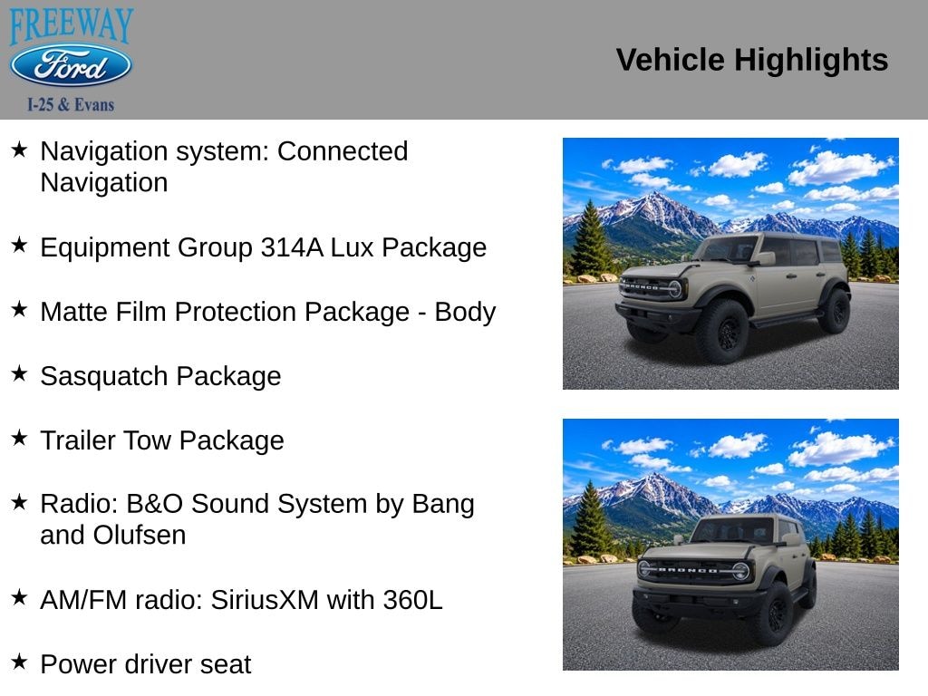 New 2026 Ford Bronco Outer Banks SUV