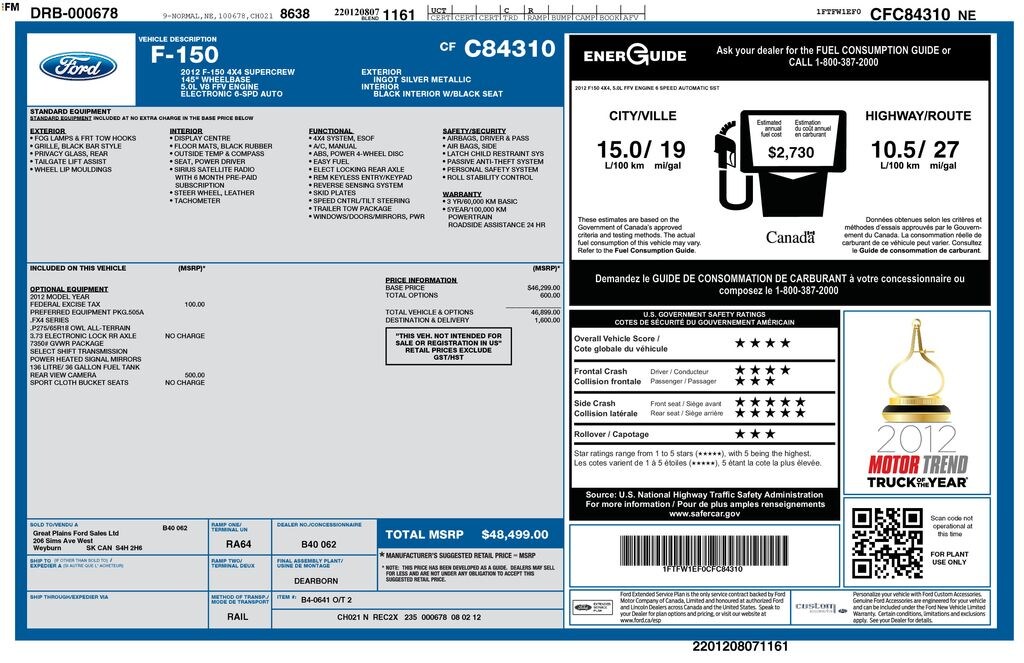 Used 2012 Ford F-150 Truck
