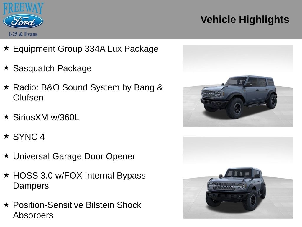 New 2025 Ford Bronco Badlands SUV