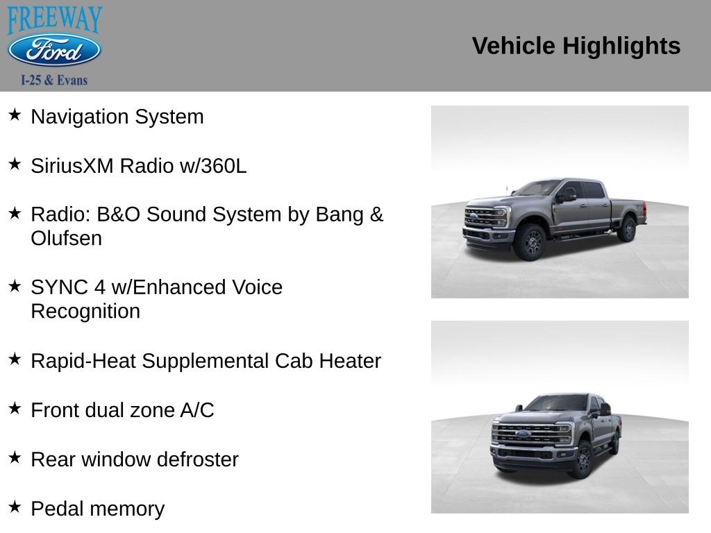 New 2025 Ford F-350SD Lariat Truck