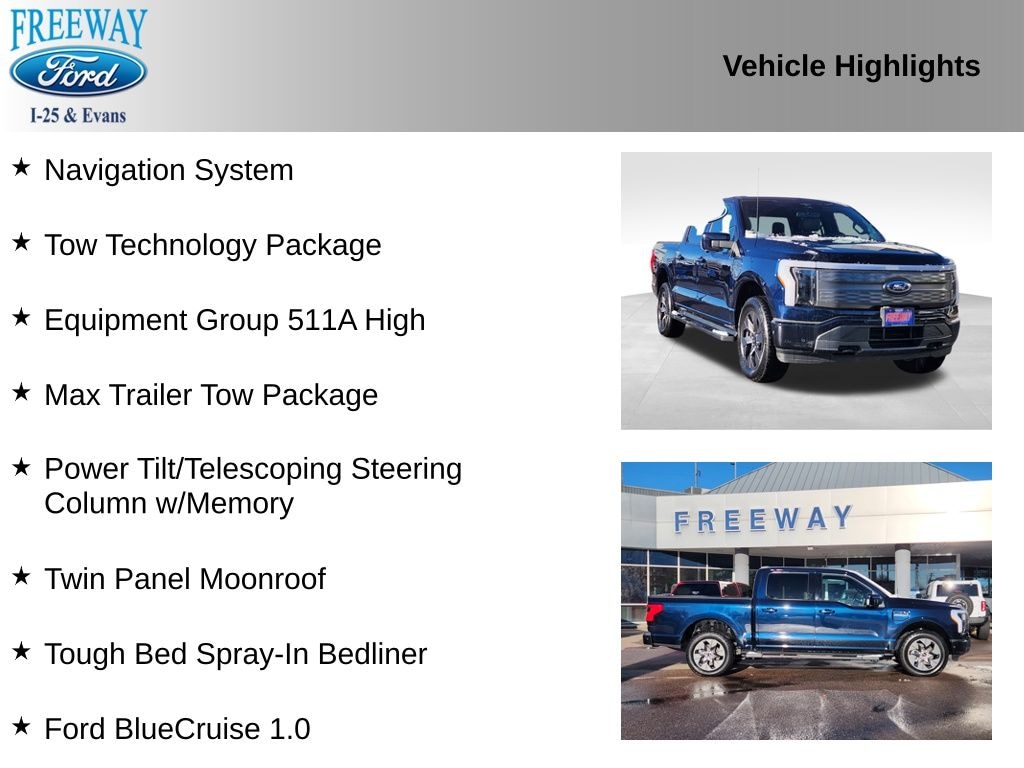 Used 2023 Ford F-150 Lightning Lariat Truck