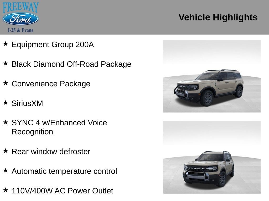 New 2025 Ford Bronco Sport Big Bend SUV