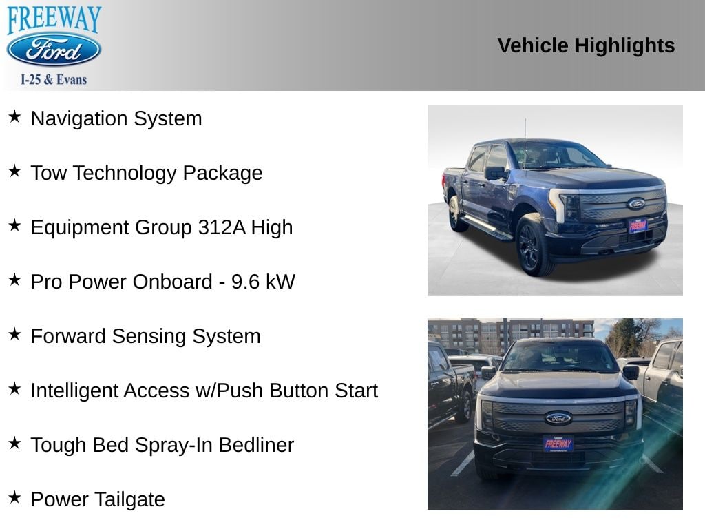 Used 2023 Ford F-150 Lightning XLT with VIN 1FTVW1EV6PWG46195 for sale in Denver, CO