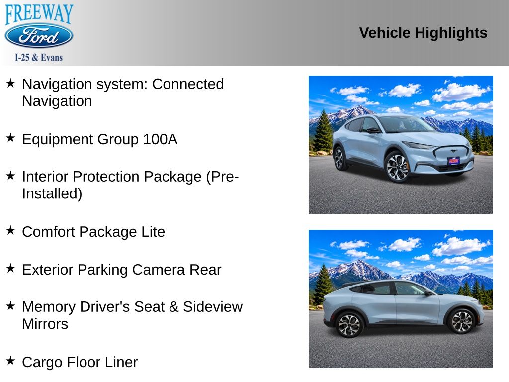 Used 2024 Ford Mustang Mach-E Select AWD with VIN 3FMTK1S57RMA01545 for sale in Denver, CO