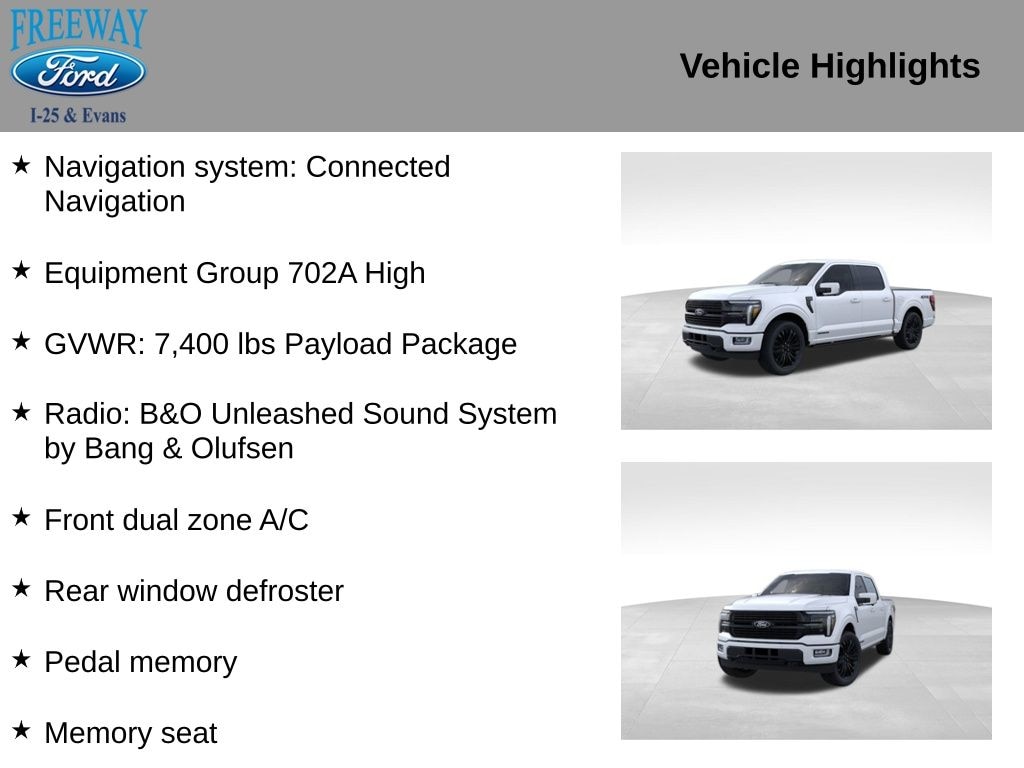 New 2025 Ford F-150 Platinum Truck