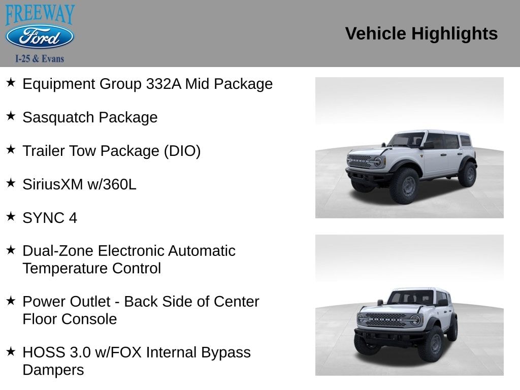New 2025 Ford Bronco Badlands SUV