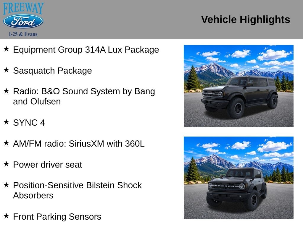 New 2026 Ford Bronco Outer Banks SUV