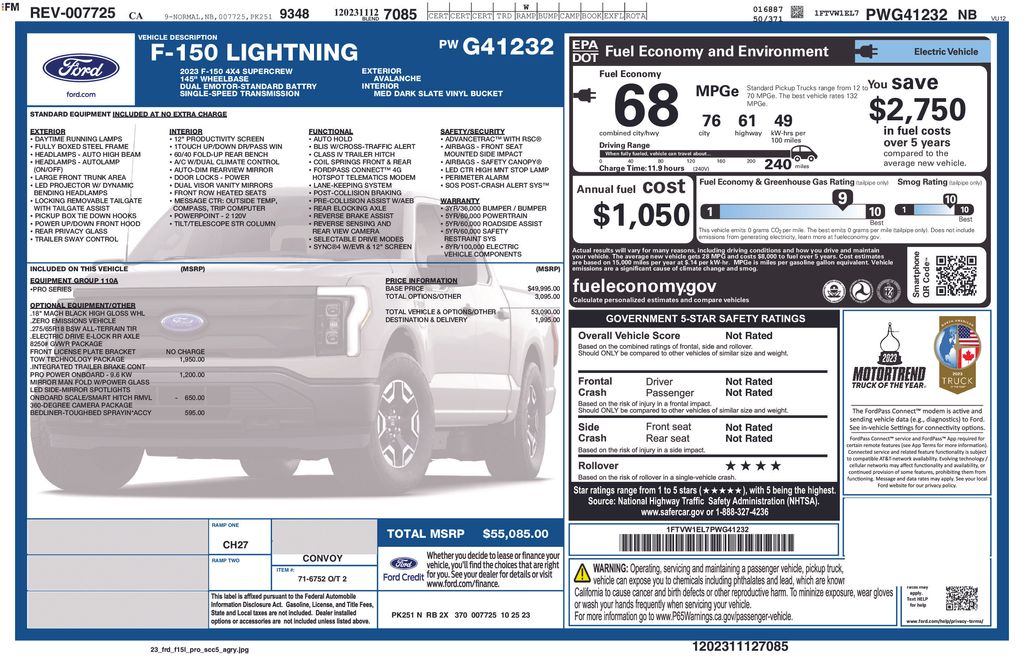 2023 Ford F-150 Lightning Pro's photo