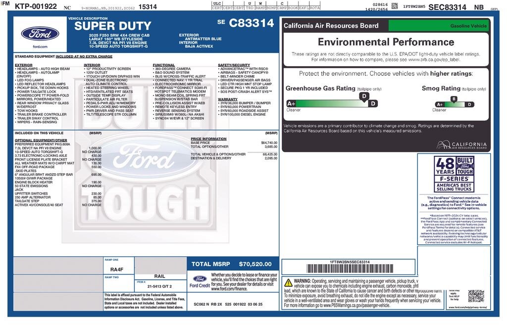Used 2025 Ford F-250SD Lariat Truck