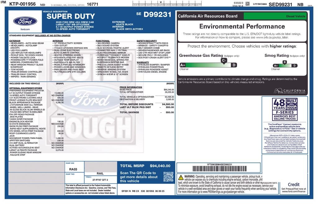Used 2025 Ford F-350SD Lariat Truck