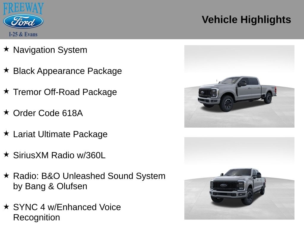 New 2025 Ford F-350SD Lariat Truck
