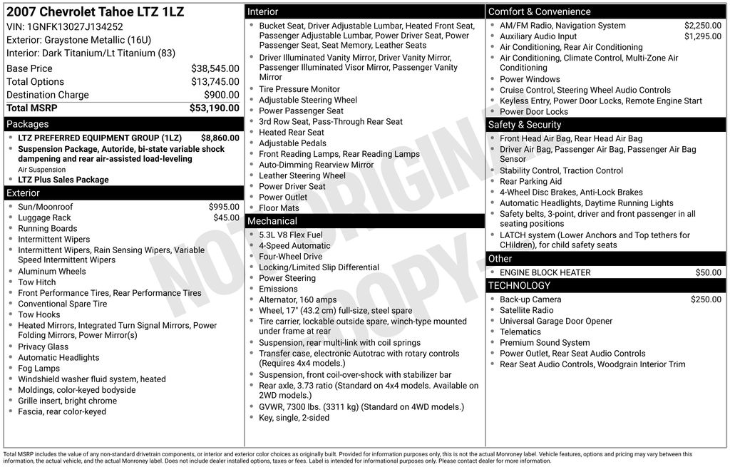 2007 Chevrolet Tahoe's photo