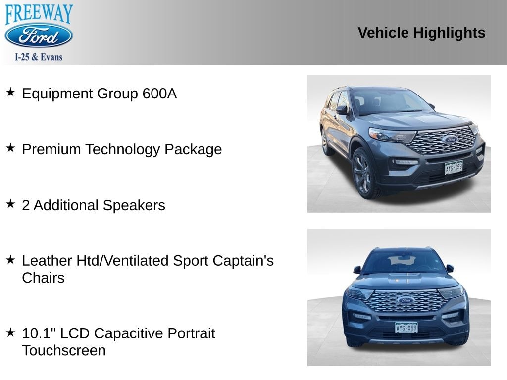 Used 2020 Ford Explorer Platinum SUV