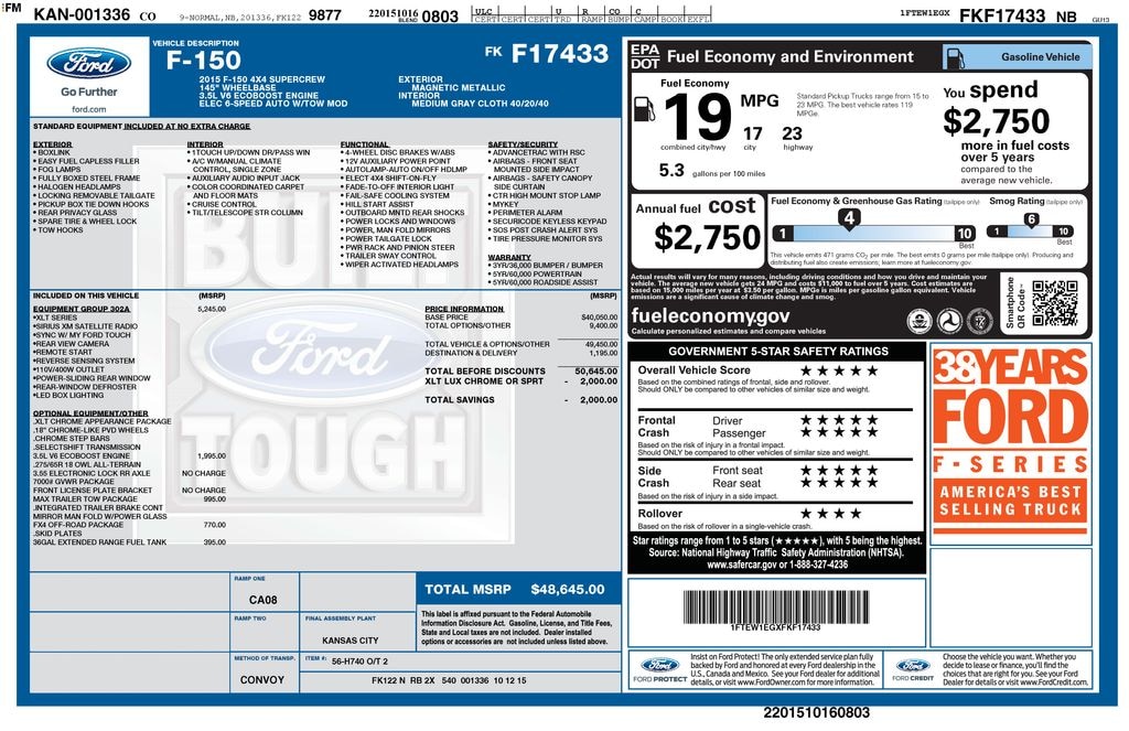 Used 2015 Ford F-150 XLT Truck