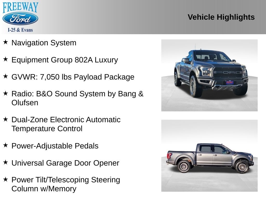Certified 2020 Ford F-150 Raptor Truck
