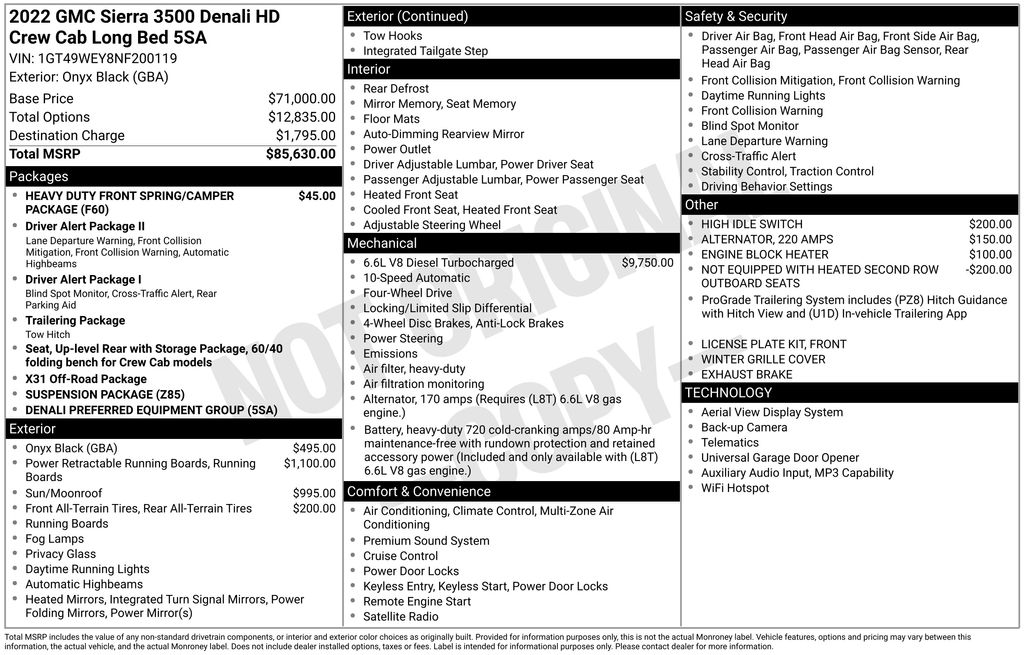 2022 GMC Sierra 4WD Crew Cab Long Box DRW Denali's photo