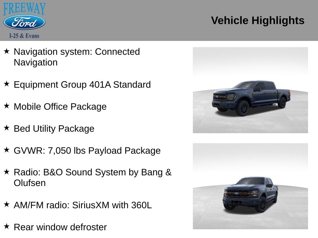 New 2025 Ford F-150 Tremor Truck