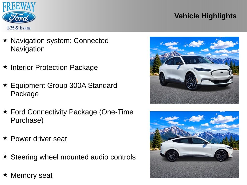 Certified 2025 Ford Mustang Mach-E Premium AWD with VIN 3FMTK3SUXSMA12449 for sale in Denver, CO