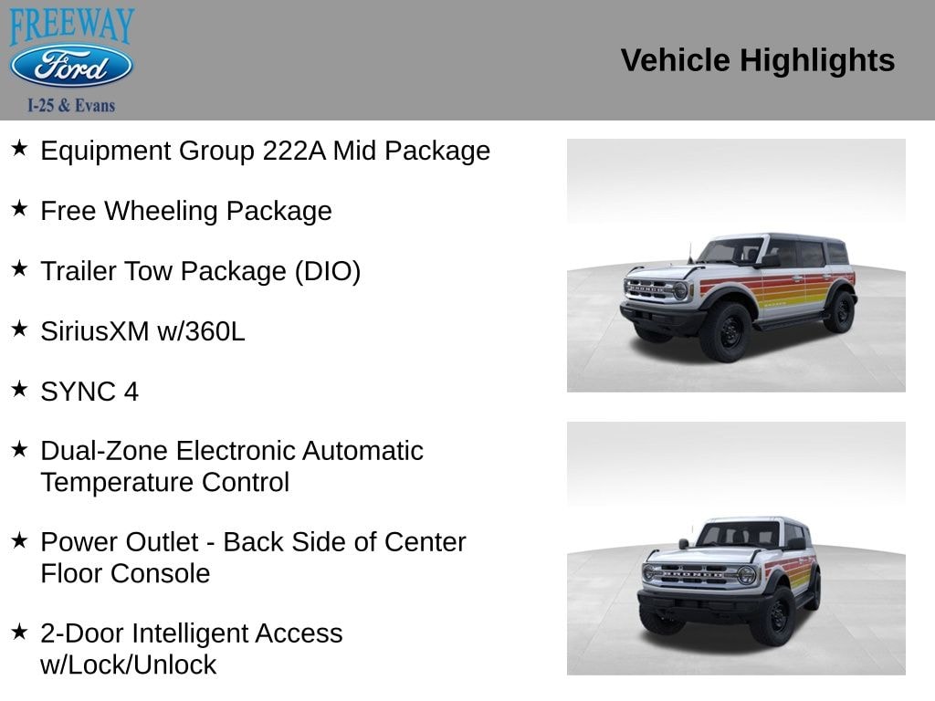 New 2025 Ford Bronco Big Bend SUV