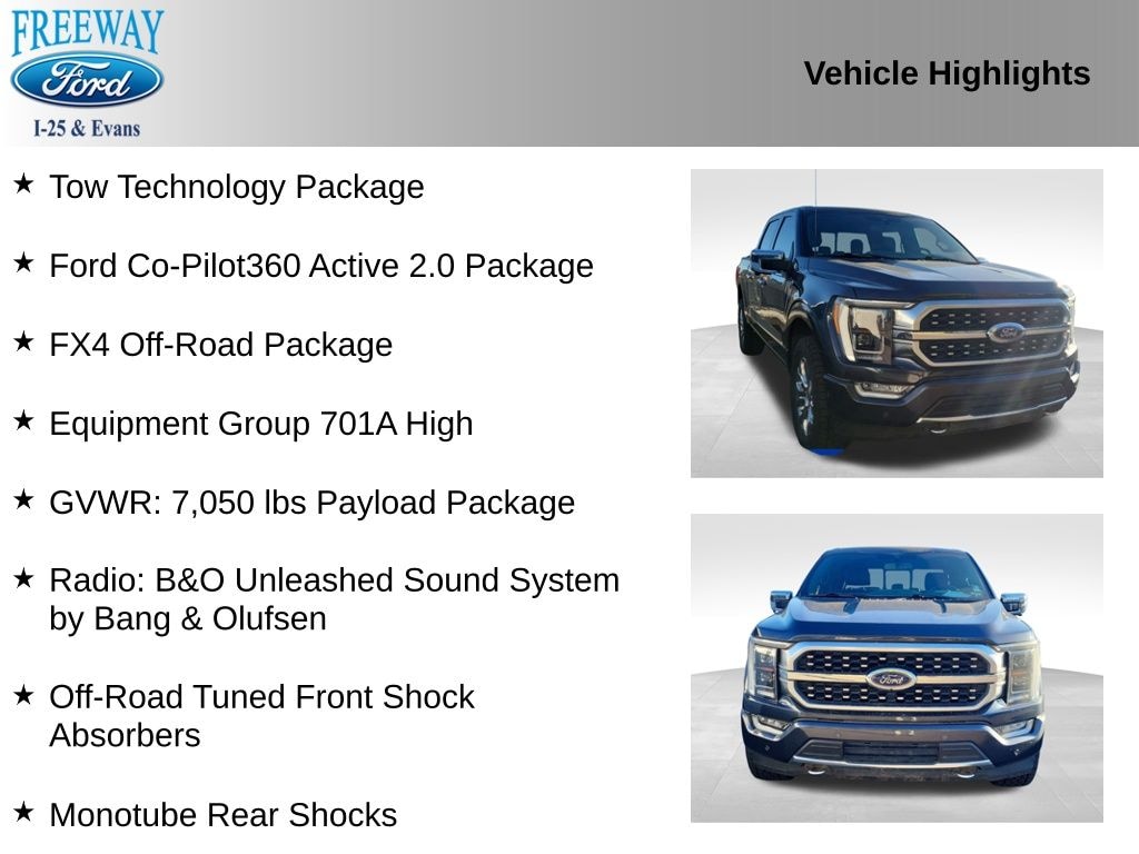 Certified 2021 Ford F-150 Platinum Truck