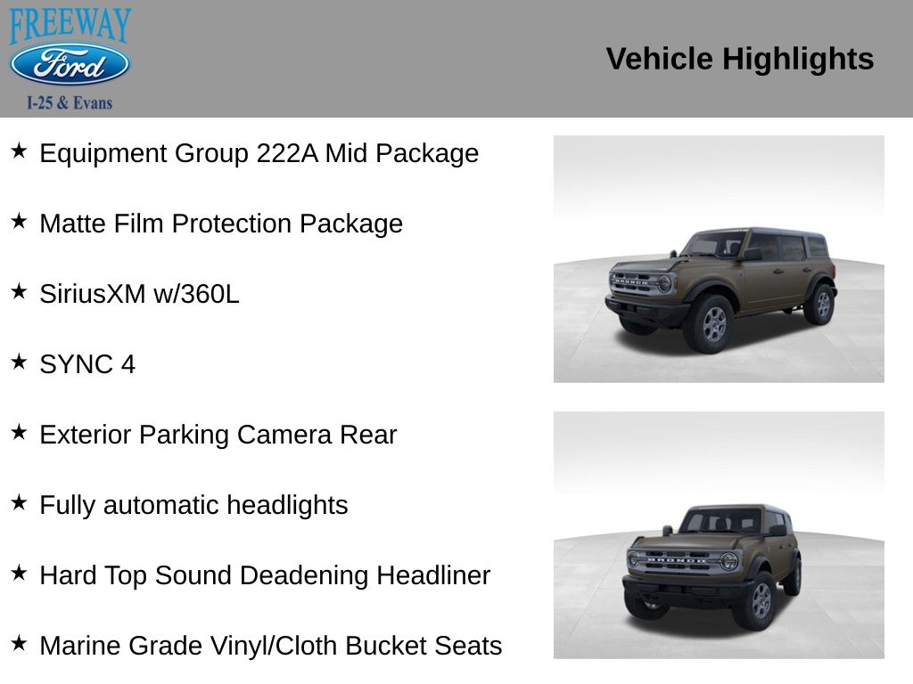 2025 Ford Bronco 4-Door Big Bend