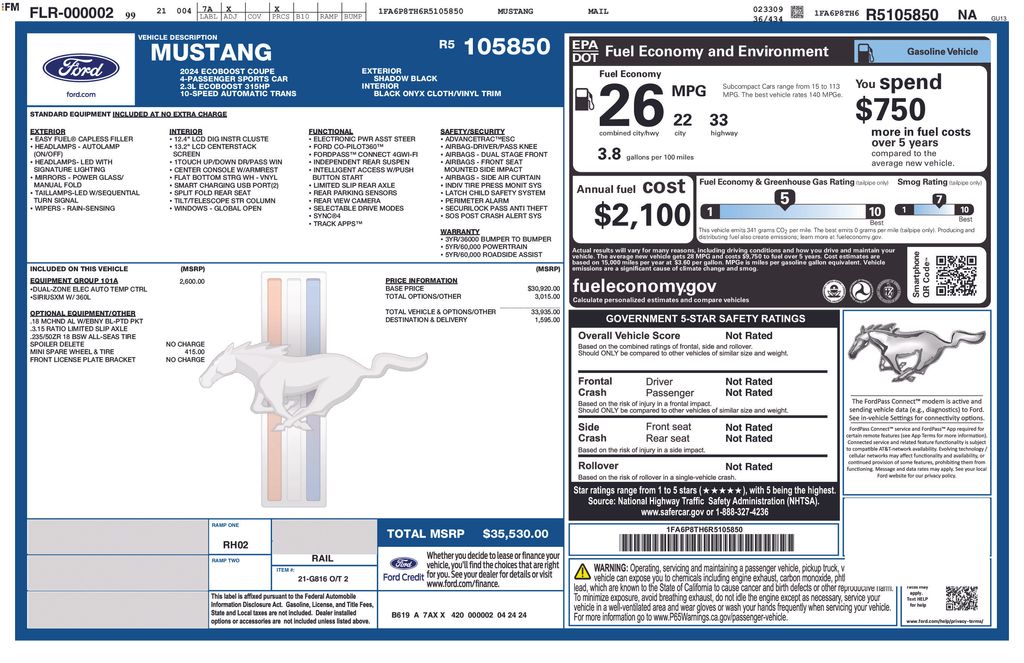 2024 Ford Mustang EcoBoost