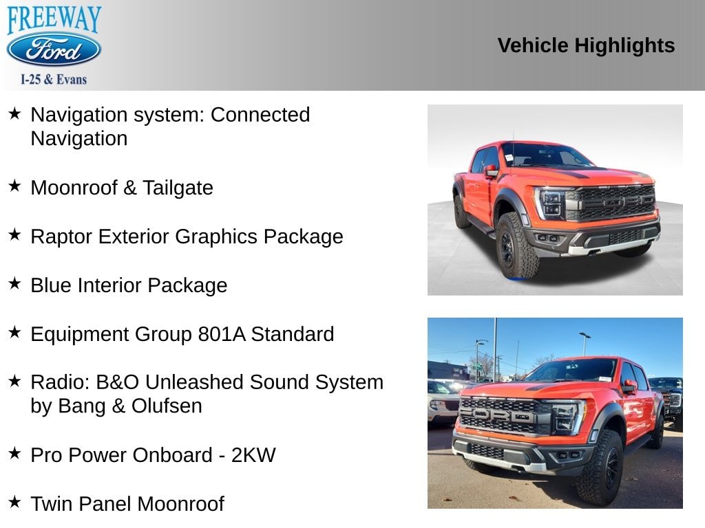 Used 2023 Ford F-150 Raptor Truck