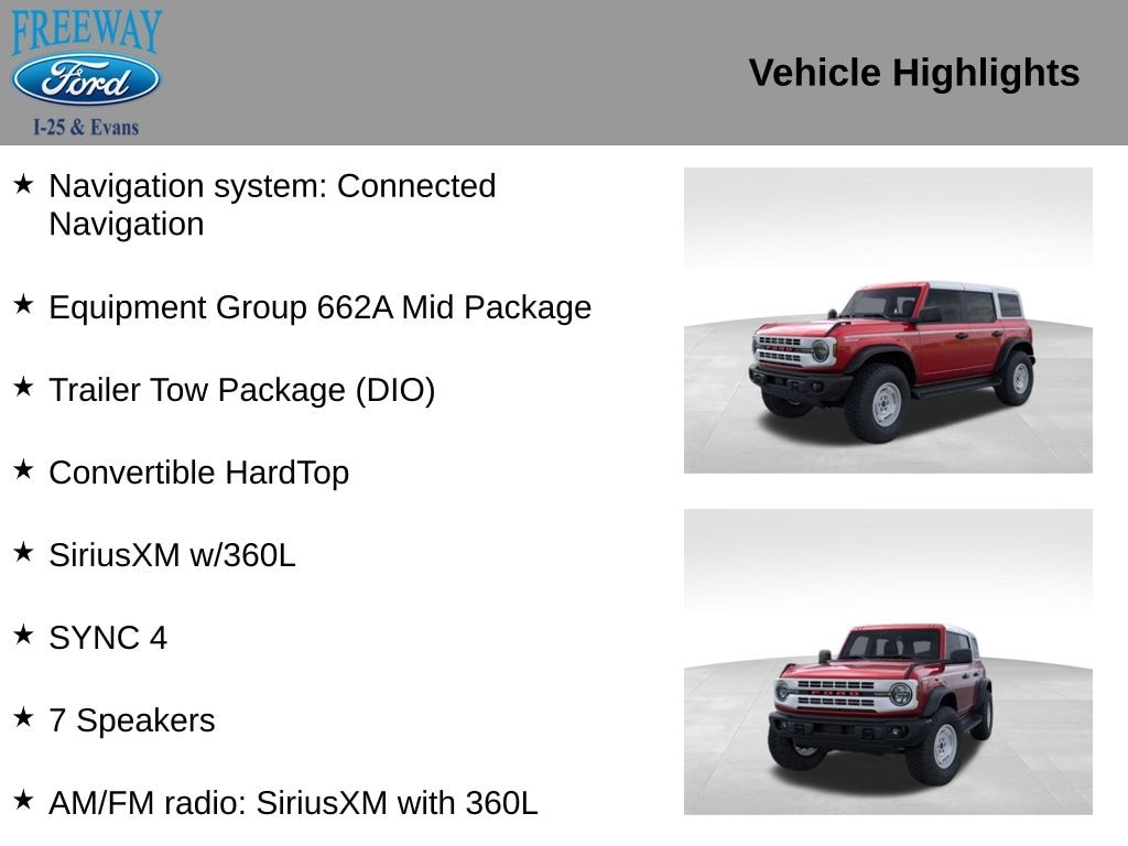 New 2025 Ford Bronco Heritage Edition SUV