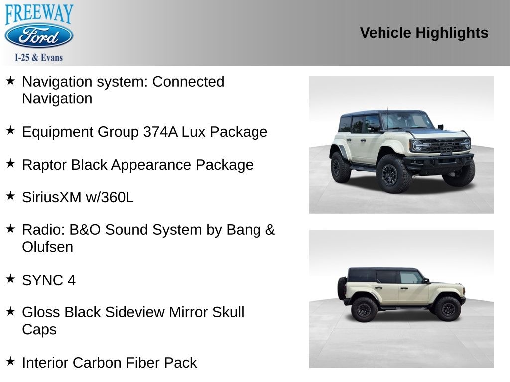 Certified 2025 Ford Bronco Raptor SUV