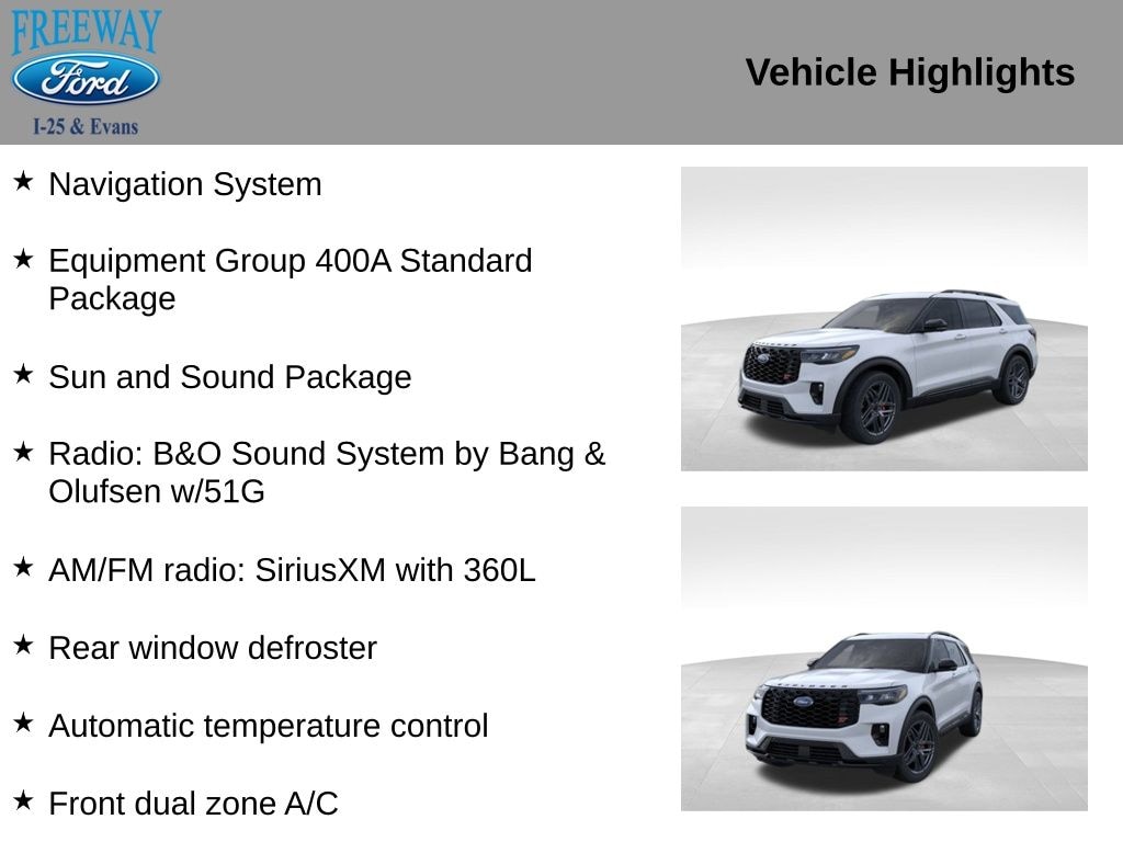 New 2026 Ford Explorer ST SUV