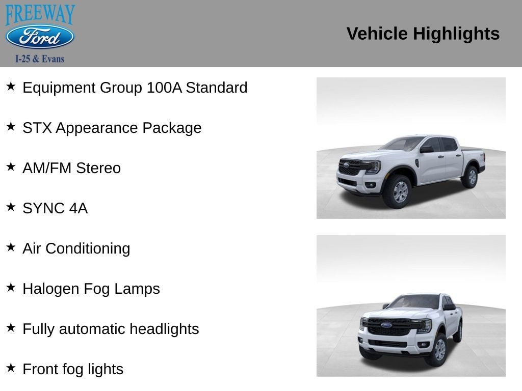 New 2025 Ford Ranger XL Truck