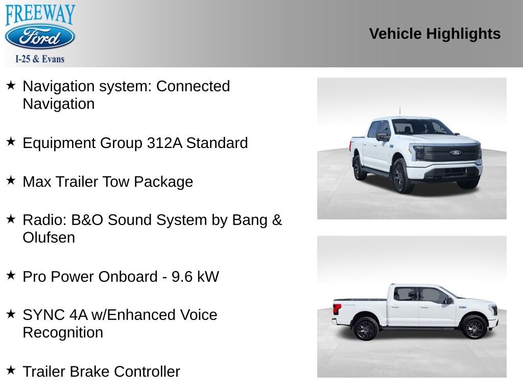 Certified 2024 Ford F-150 Lightning Flash Truck