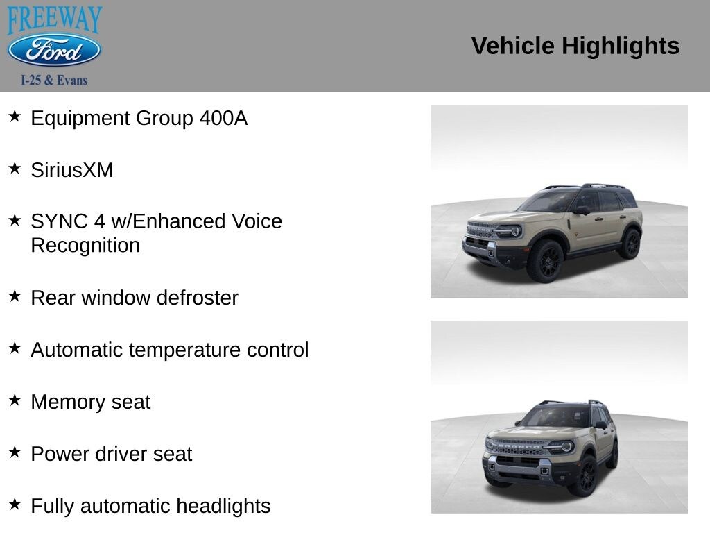 New 2025 Ford Bronco Sport Badlands SUV
