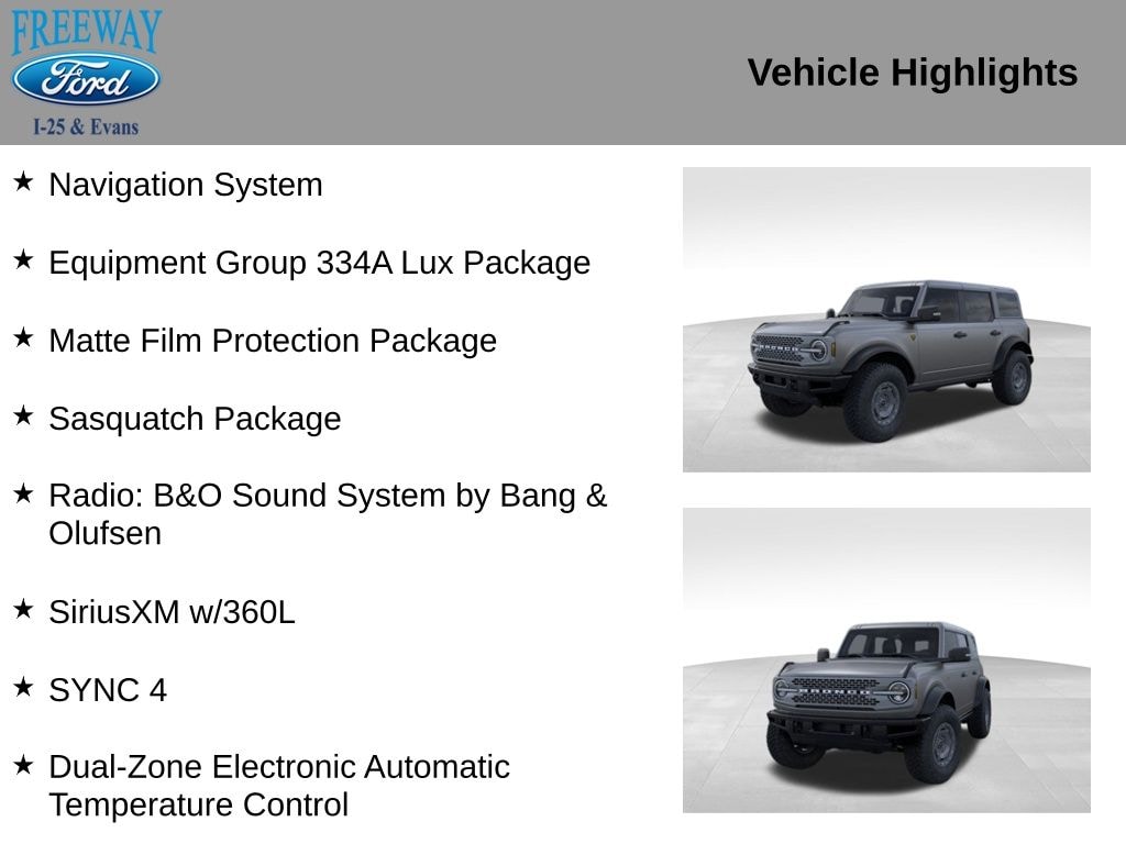 New 2025 Ford Bronco Badlands SUV