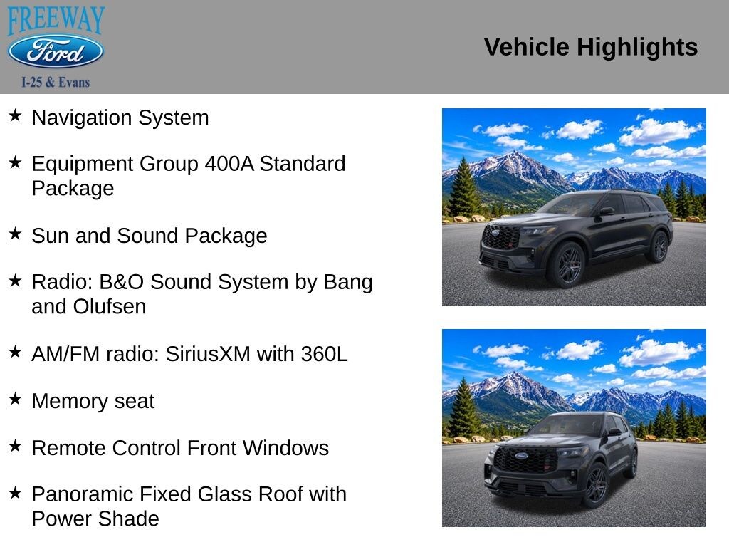 New 2026 Ford Explorer ST SUV