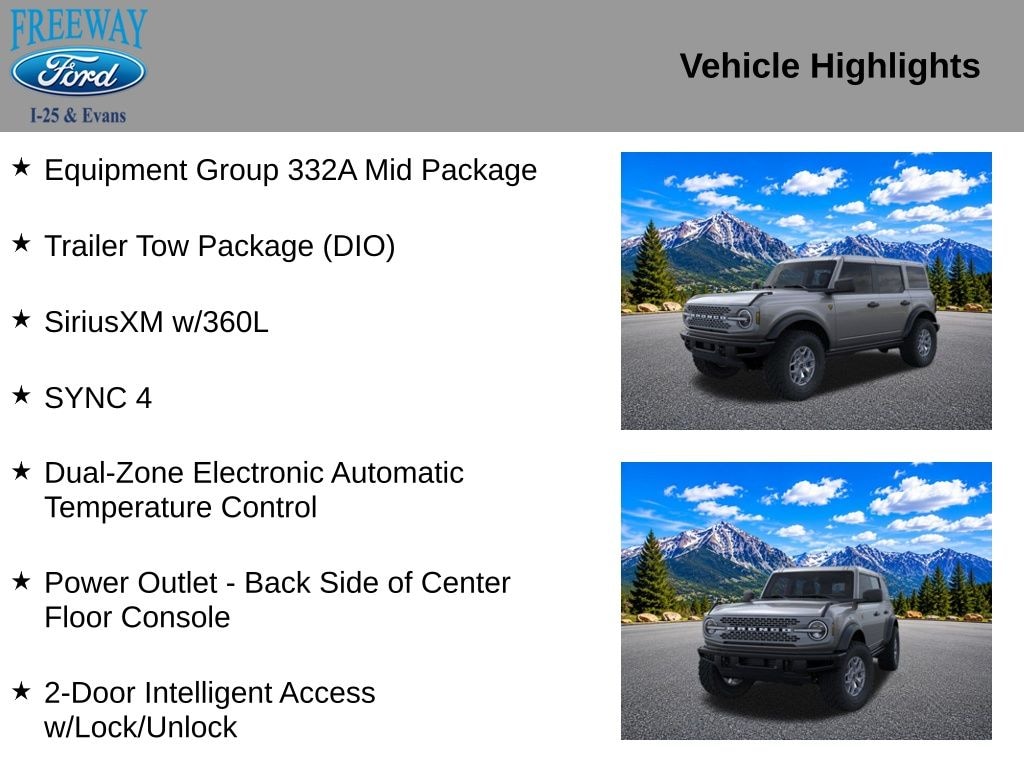 New 2025 Ford Bronco Badlands SUV
