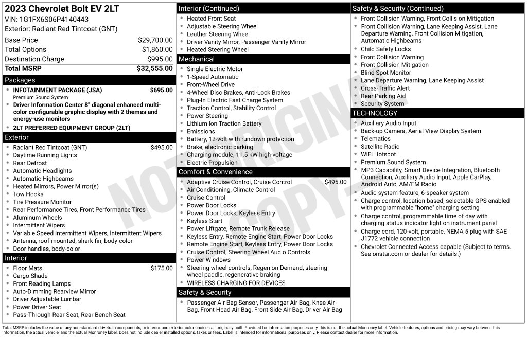  Chevrolet Bolt EV