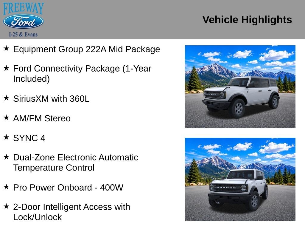 New 2026 Ford Bronco Big Bend SUV