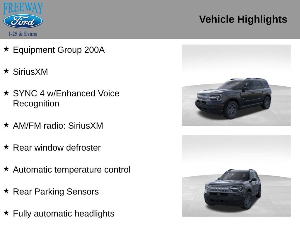 New 2025 Ford Bronco Sport Big Bend SUV