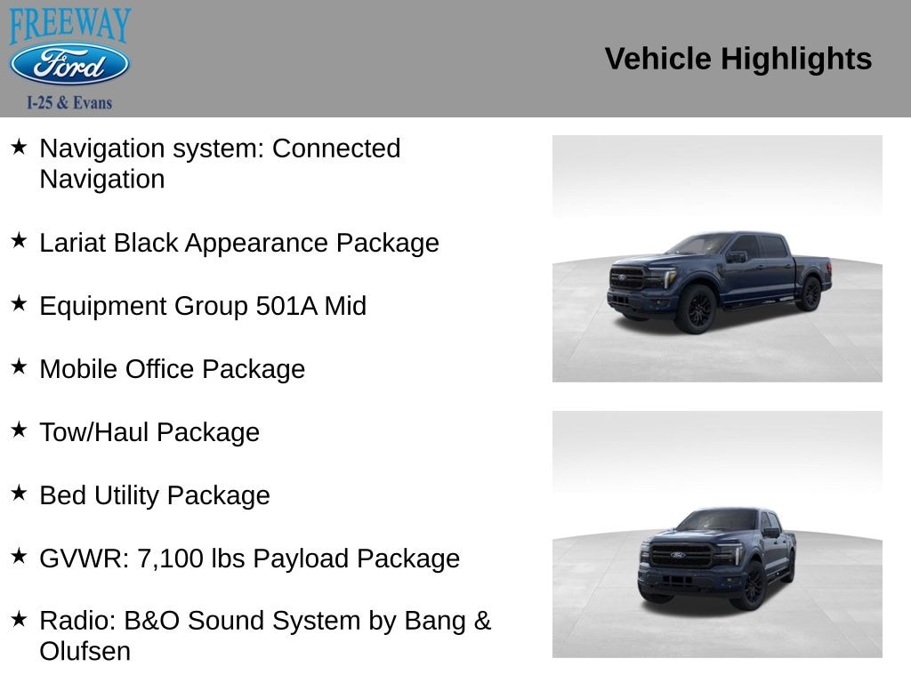 New 2025 Ford F-150 Lariat Truck